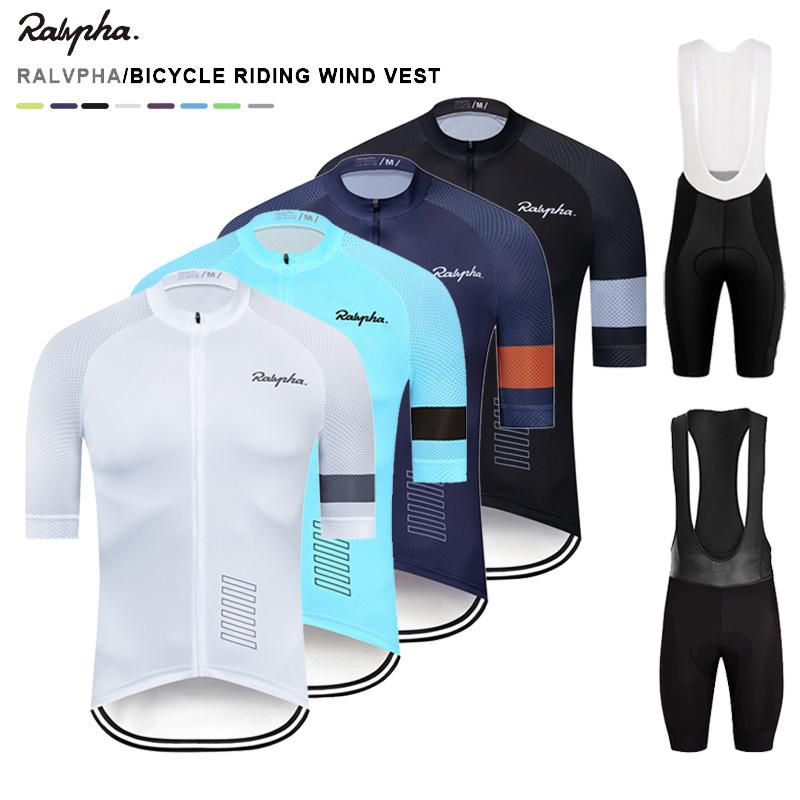 Áo đạp xe đạp Ralvpha Bộ 2023 Đàn ông Raphaiing Xe đạp Quần áo mùa hè MTB Bộ đồ xe đạp Xe đạp Quần áo Ropa Ciclismo Hombre Color: Cycling Set 8 Size: XS