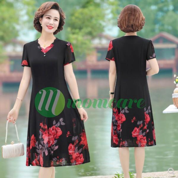 Đầm Váy trung niên cho mẹ sang trọng V63 - Đầm nữ trung tuổi thời trang cao cấp dự tiệc