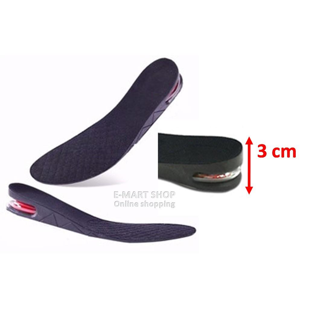 Bộ 2 Miếng Lót Giày Tăng Chiều Cao 1 lớp cao 3cm