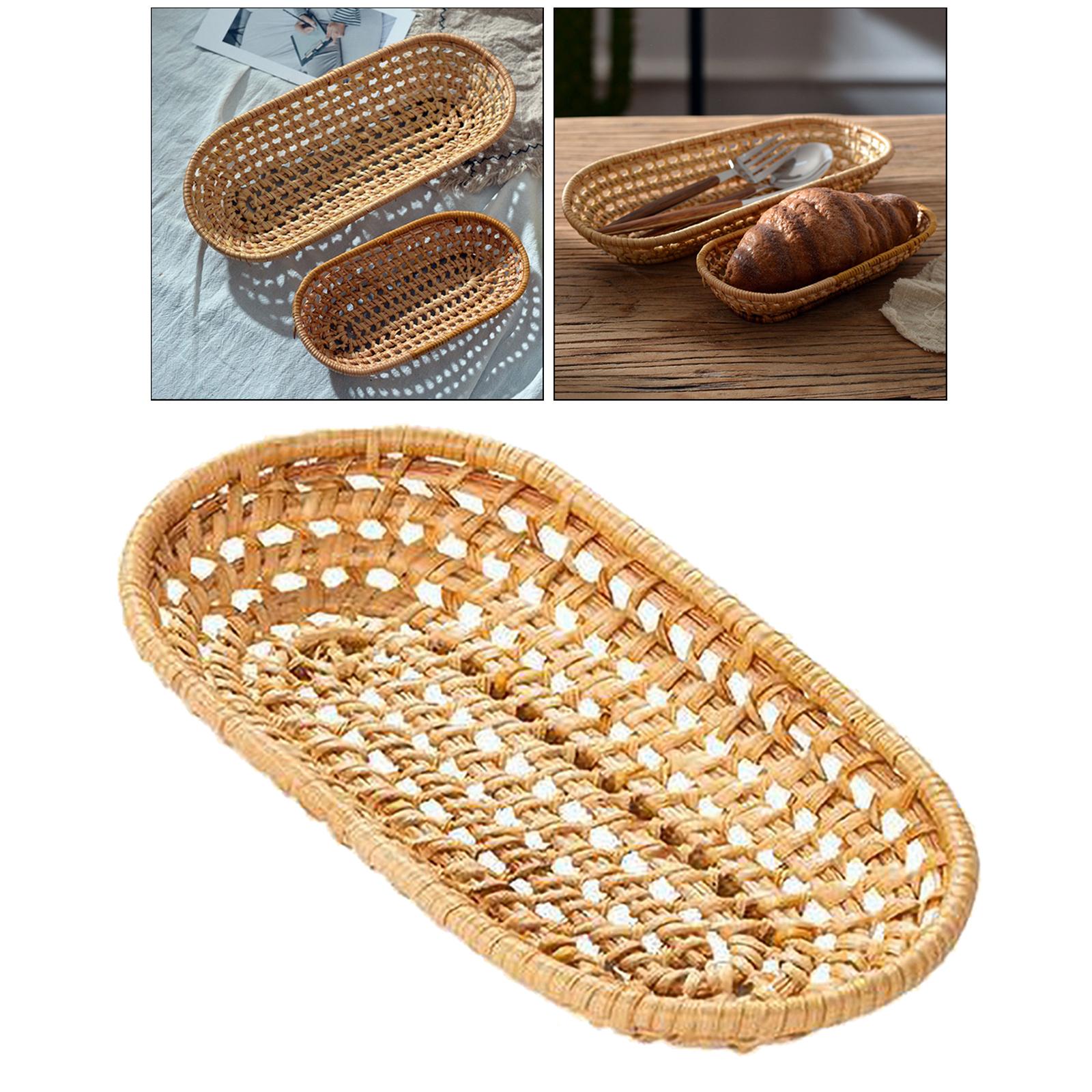 Fruit Bread Basket Tray Storage Basket Woven Fruit Basket Eco-friendly S