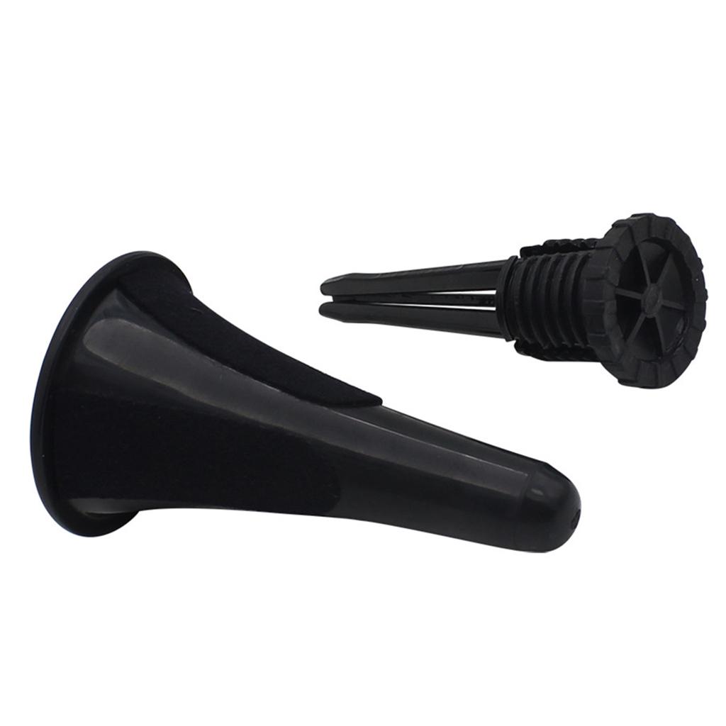 Sunnimix Kim Loại Chân Váy Xếp Clarinet Đứng Phù Hợp Với Bên Trong Chuông Nhạc Cụ Hơi Phần Đen