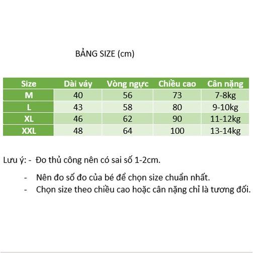 [37T:H23] Váy đầm bé gái dài tay nơ ngực họa tiết nổi dễ thương