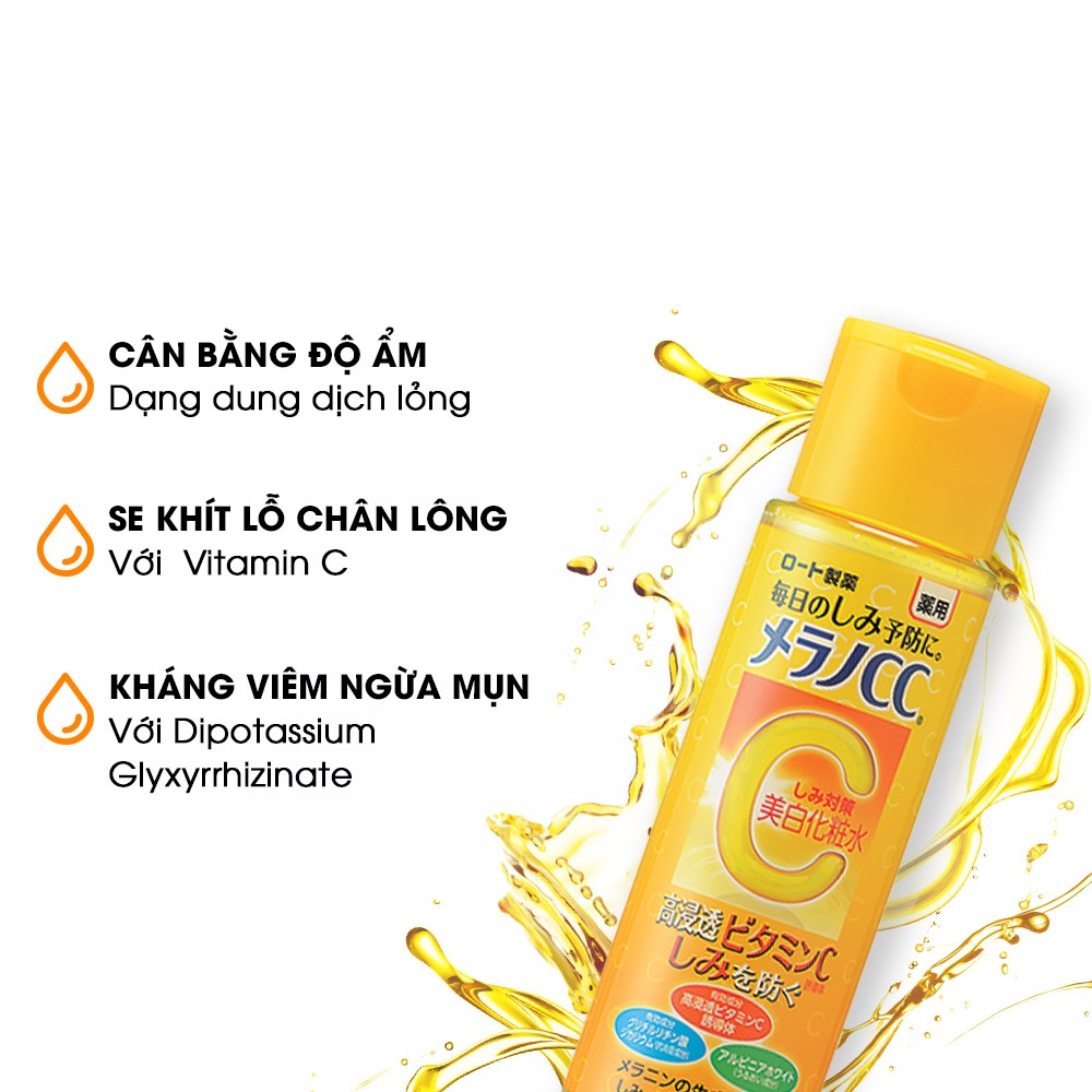 Dung dịch dưỡng trắng da chống thâm nám Melano CC Whitening Lotion 170ml