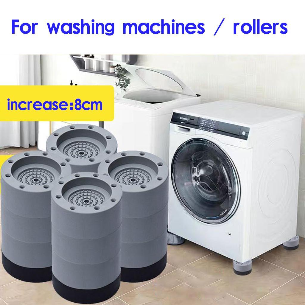 Pack 4 Rubber Anti Vibration Pads Shock Absorbing for Washing Machine 3.5cm
