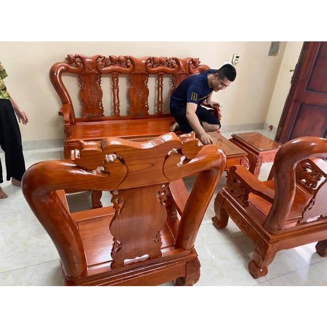 Bàn ghế Minh Quốc Đào gỗ Xoan