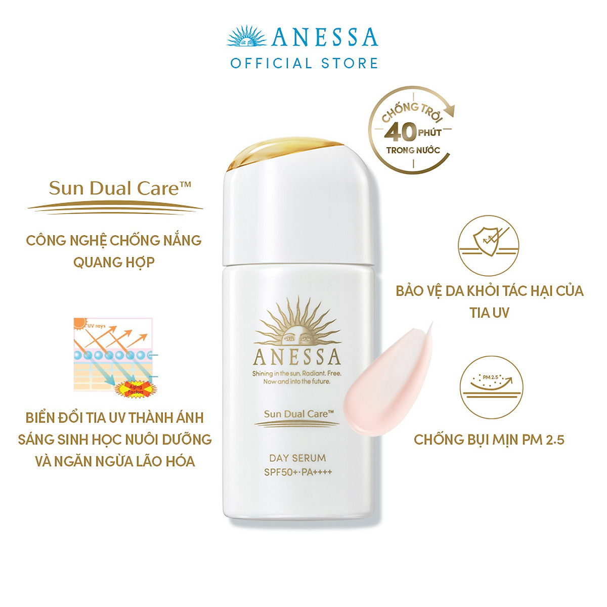 Bộ đôi Serum chống nắng dưỡng da nâng tông (Anessa Day Serum 30ml x2)