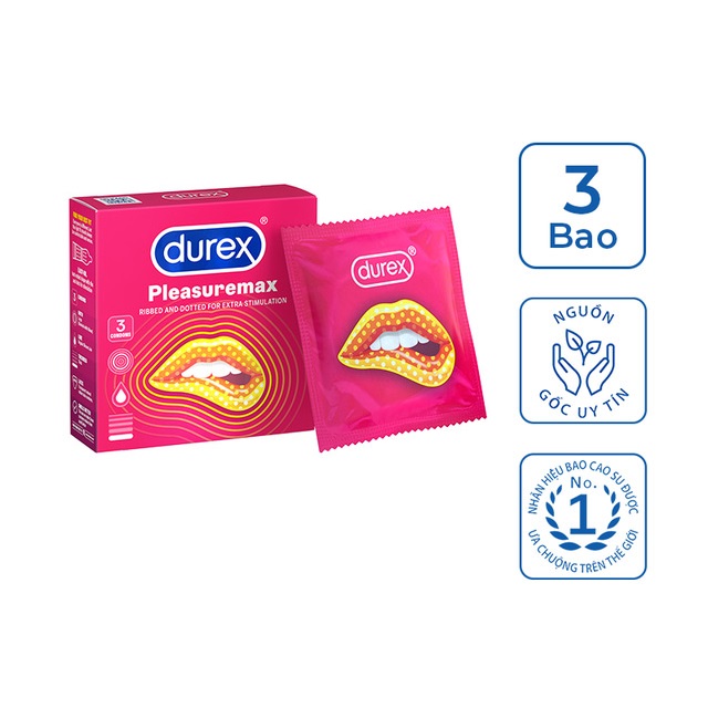 Bcs Durex Pleasuremax Chính Hãng - Có Gai Nhỏ Li Ti - Nhập Khẩu Thái Lan