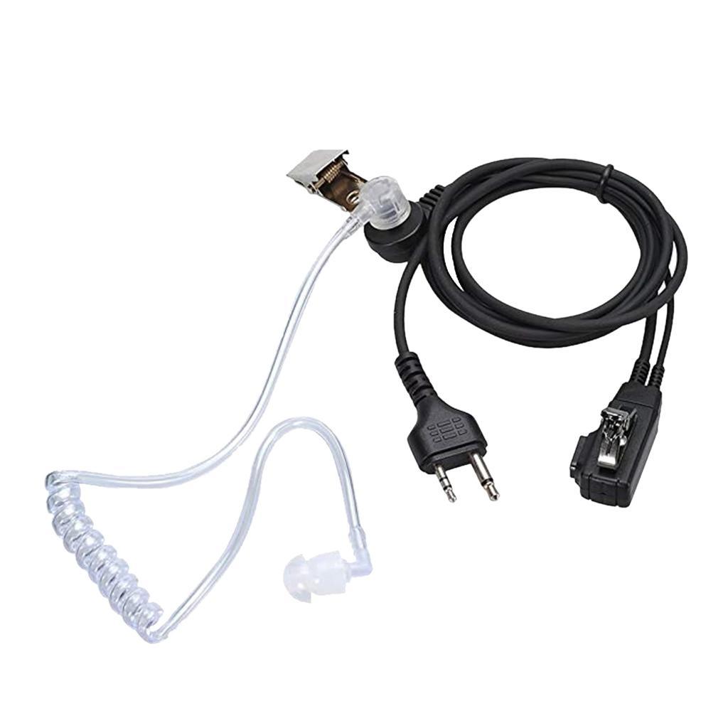 2-Pin Covert Acoustic Tube Walkie Talkie Earpiece for Midland GXT250/255/325