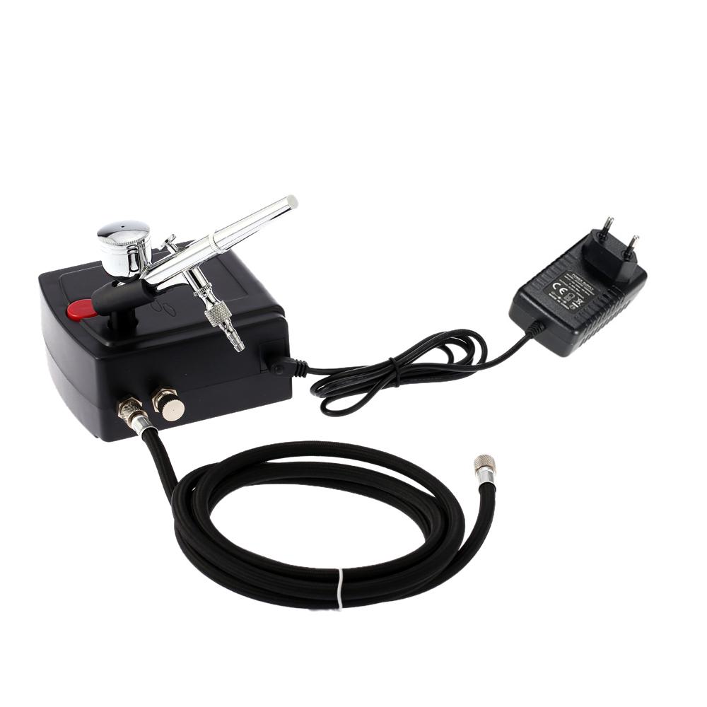 Professional Airbrush Air Compressor Kit for Art Painting Craft Cake Spraying Model Air Brush Nail Tool Set