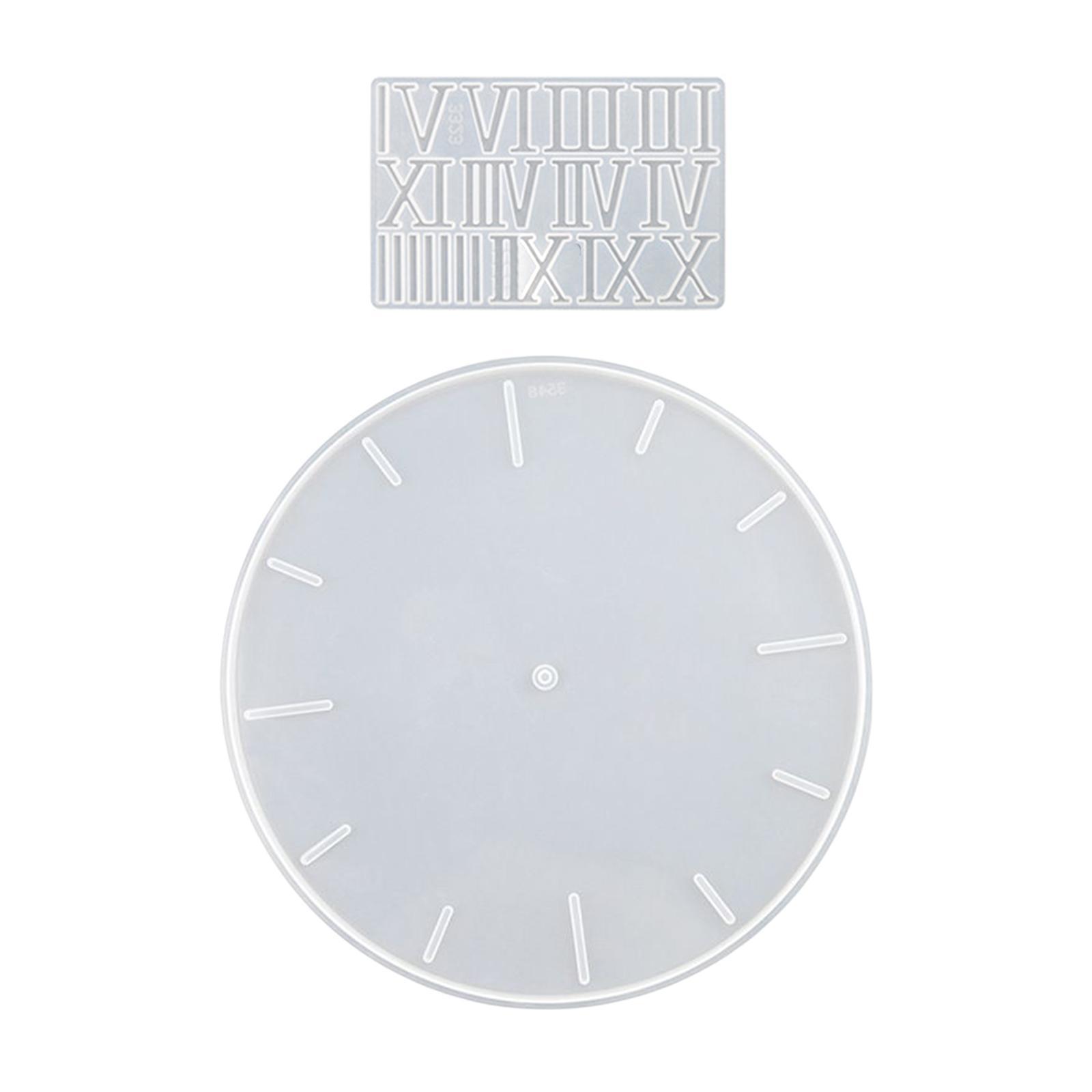 Alarm Clock Resin Casting DIY Epoxy Living Room Home Silicone Clock Mould