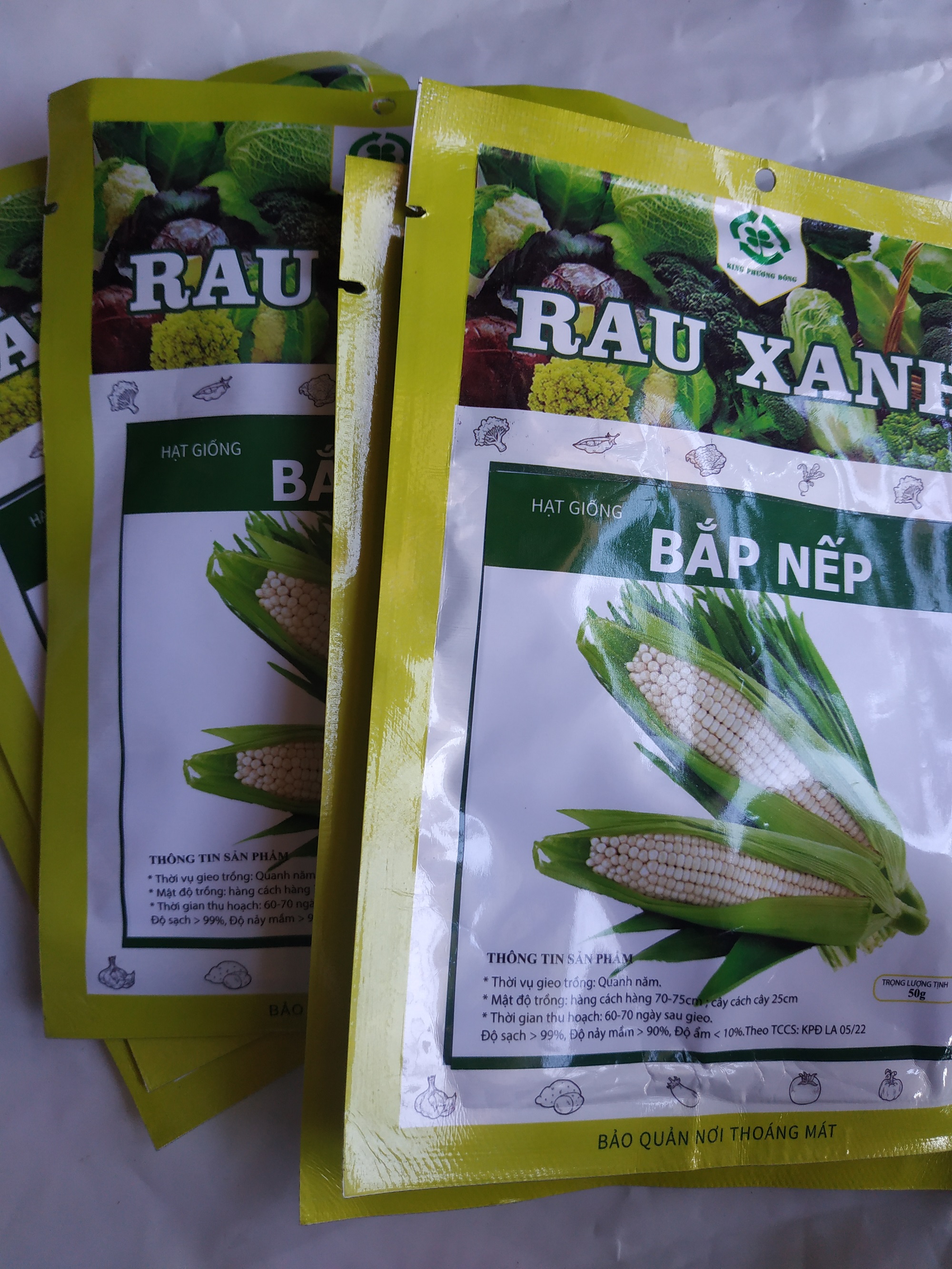 Combo 5 gói Hạt giống BẮP NẾP - gói 50 gram