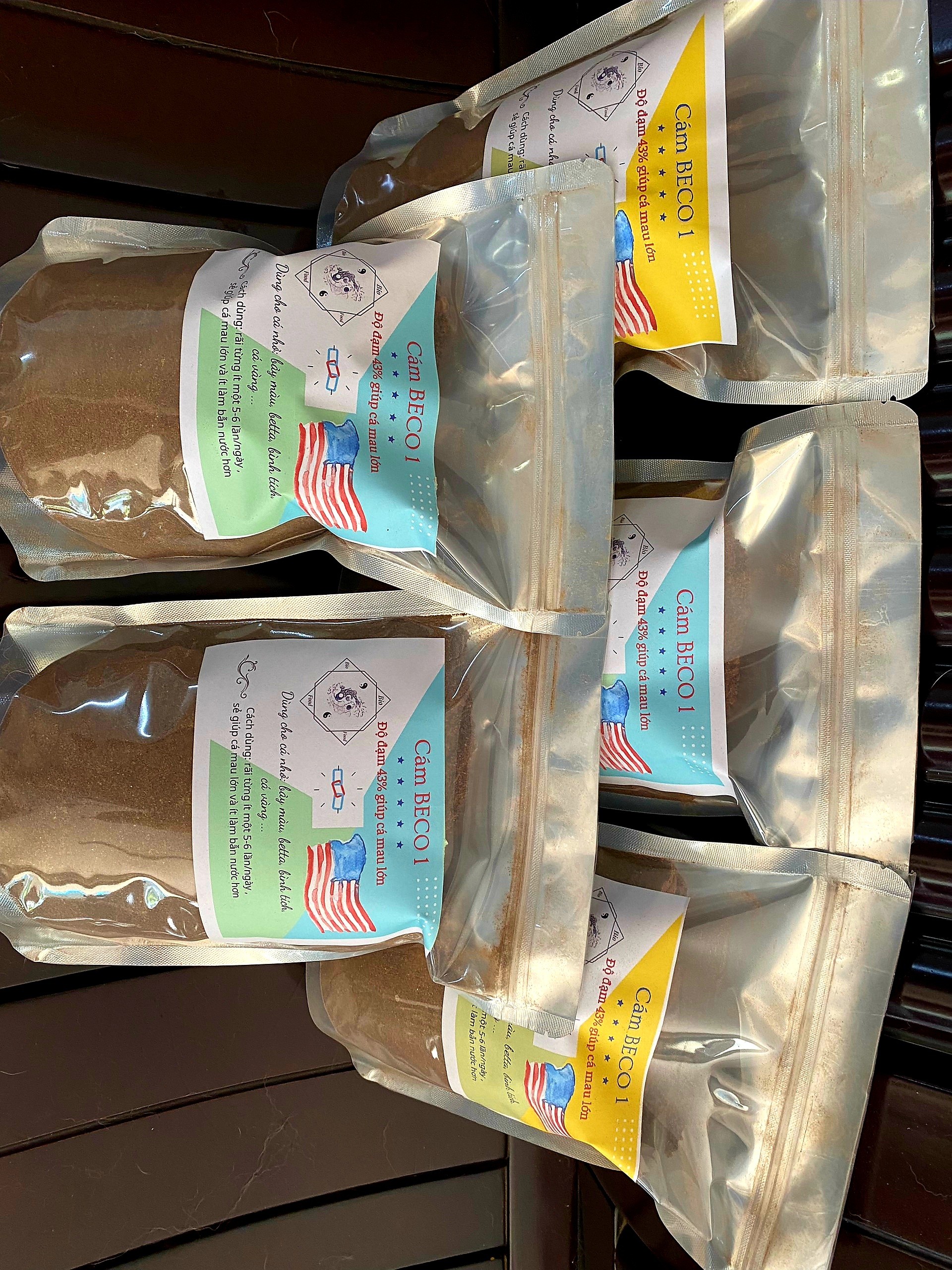 500g Cám BECO 1 NEW - Thức ăn cho cá nhỏ Bio Food túi zip 500 g