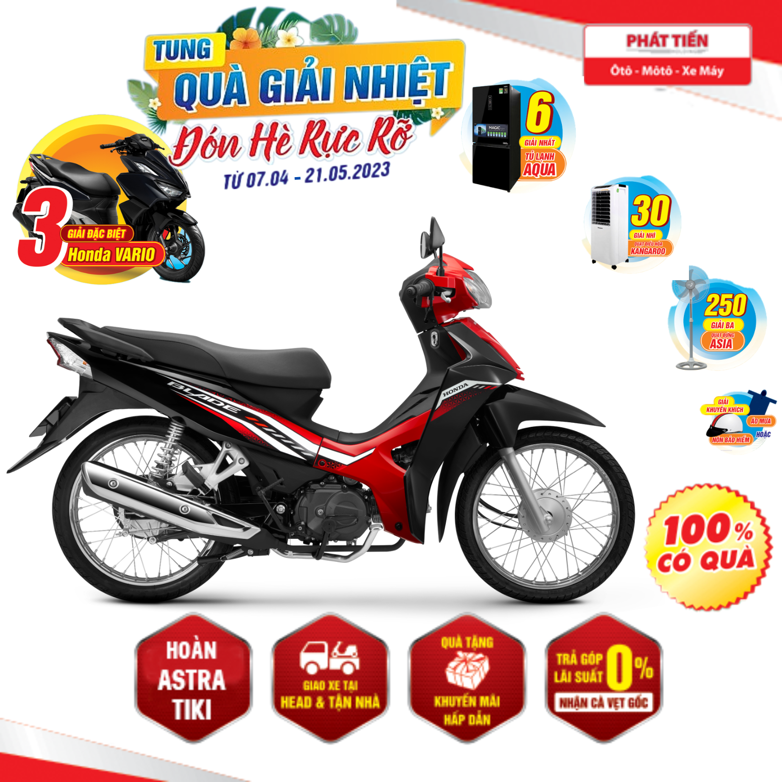 Xe Máy Honda Blade 2023 - Phiên Bản Tiêu Chuẩn