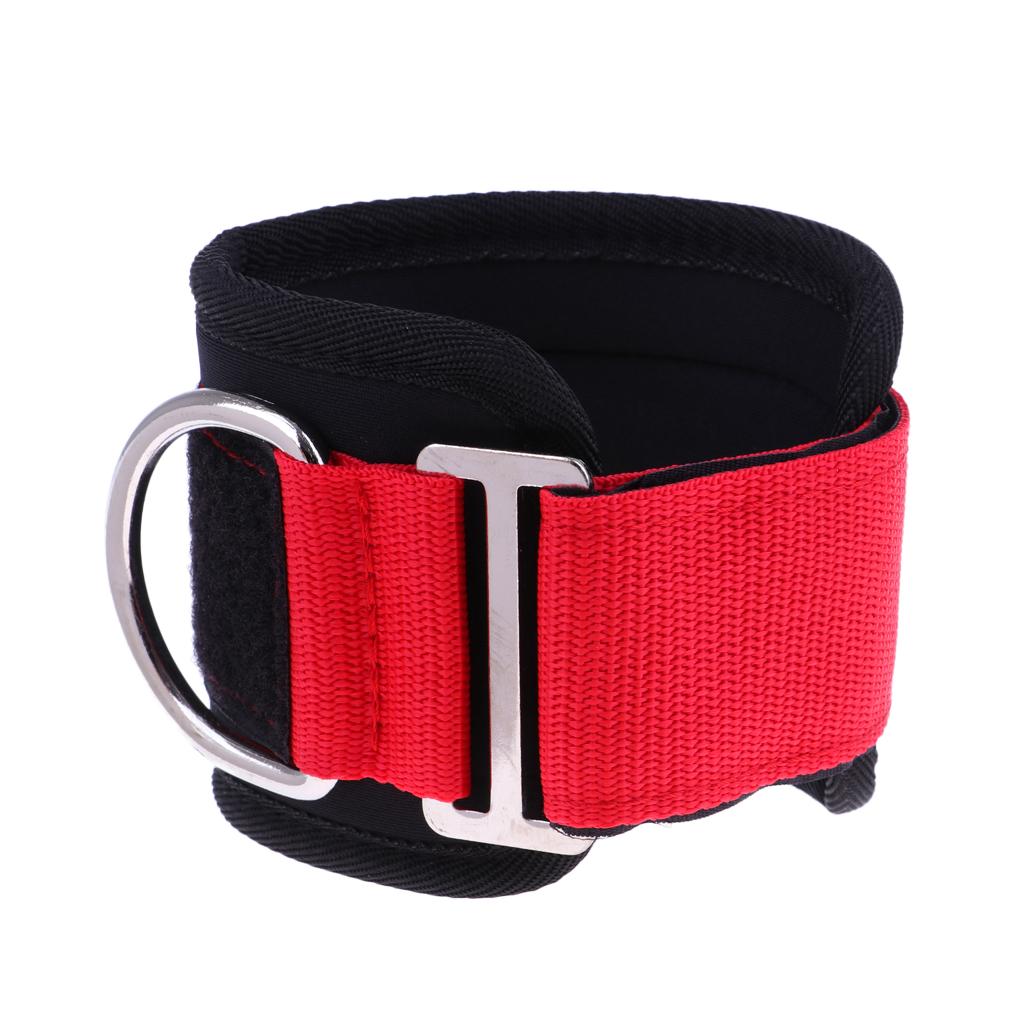 Fitness Ankle Straps Strength Pull Exercise Training Anchor D-ring Green
