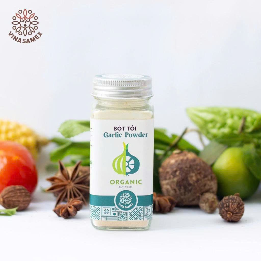 Bột Tỏi Vinasamex 50g - Gia Vị Cho Những Bữa Ăn Tròn Vị, Tẩm Uớp Món Ăn