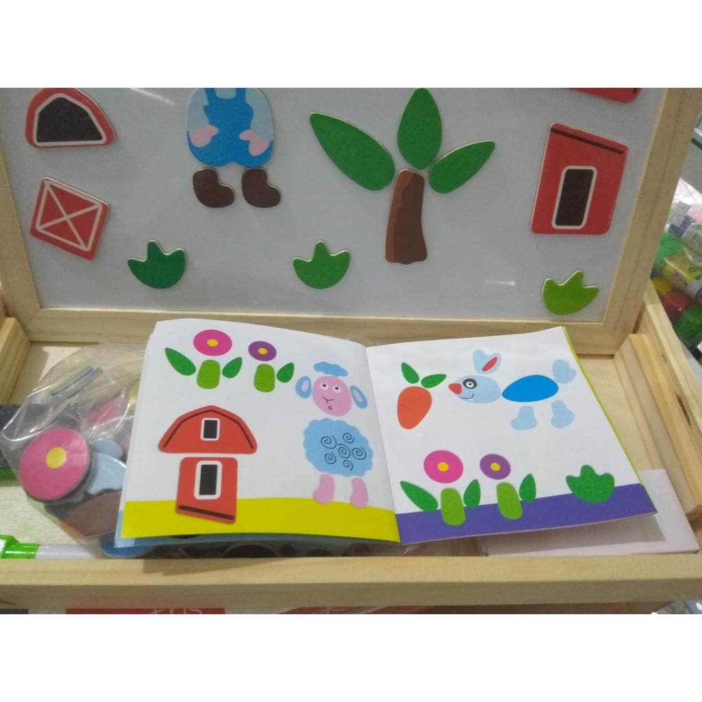 Bộ ghép hình nam châm gỗ động vật