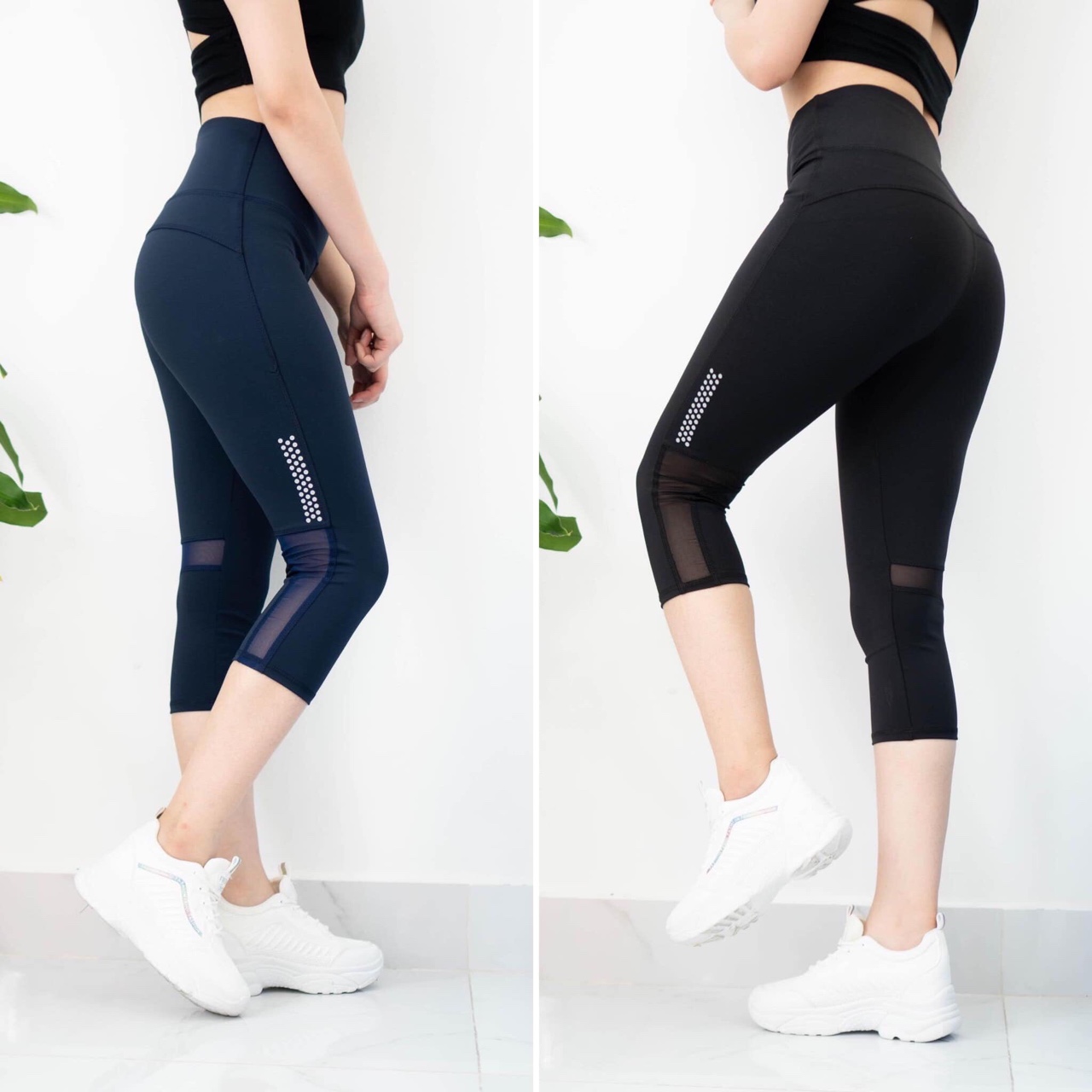 Quần lửng tập Gym lưới sau- mẫu mới trẻ trung, tôn dáng, thời trang sành điệu- đẹp từ form đến chất