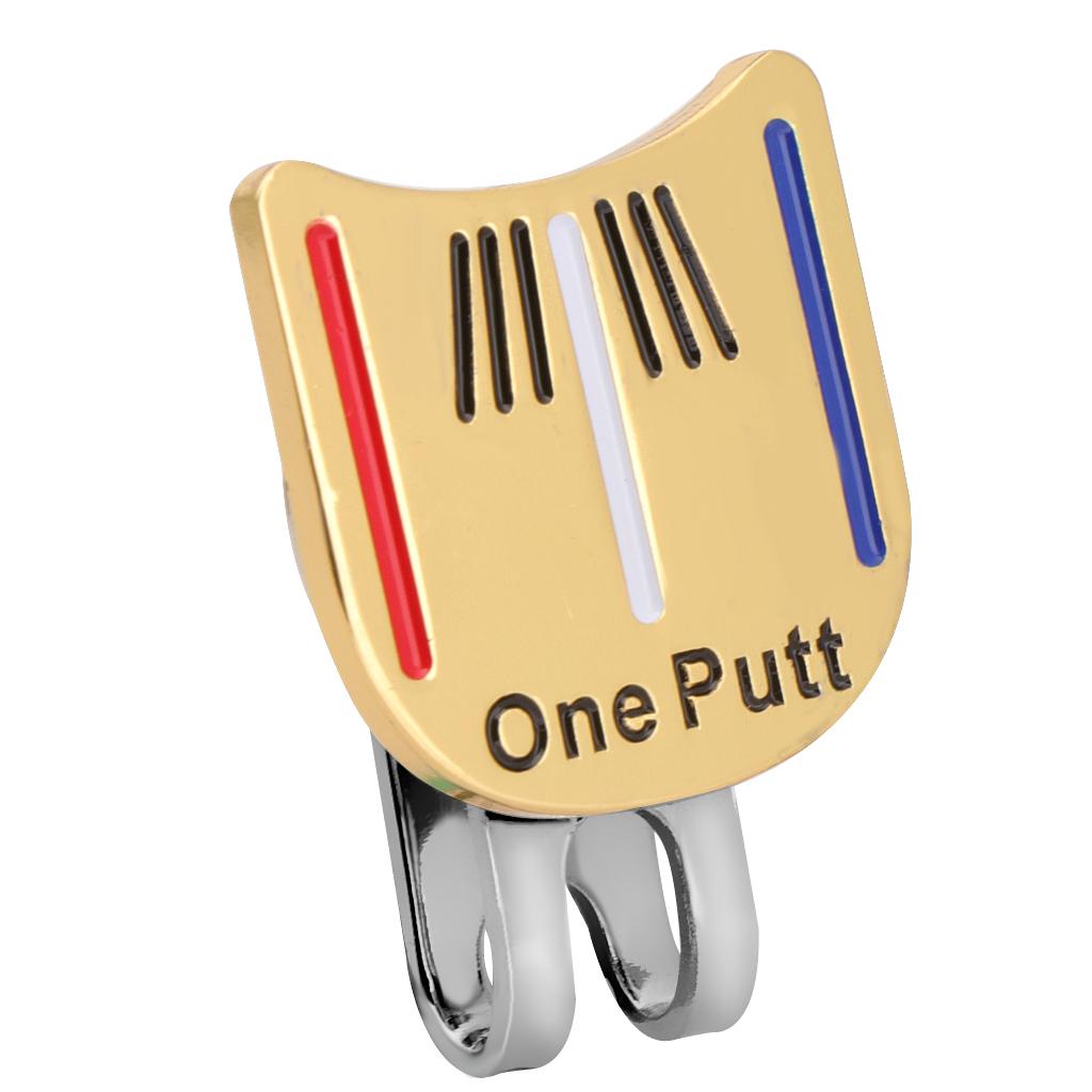 Durable Golf Cap Clip Ball Marker for Golf Cap Visor - One Putt