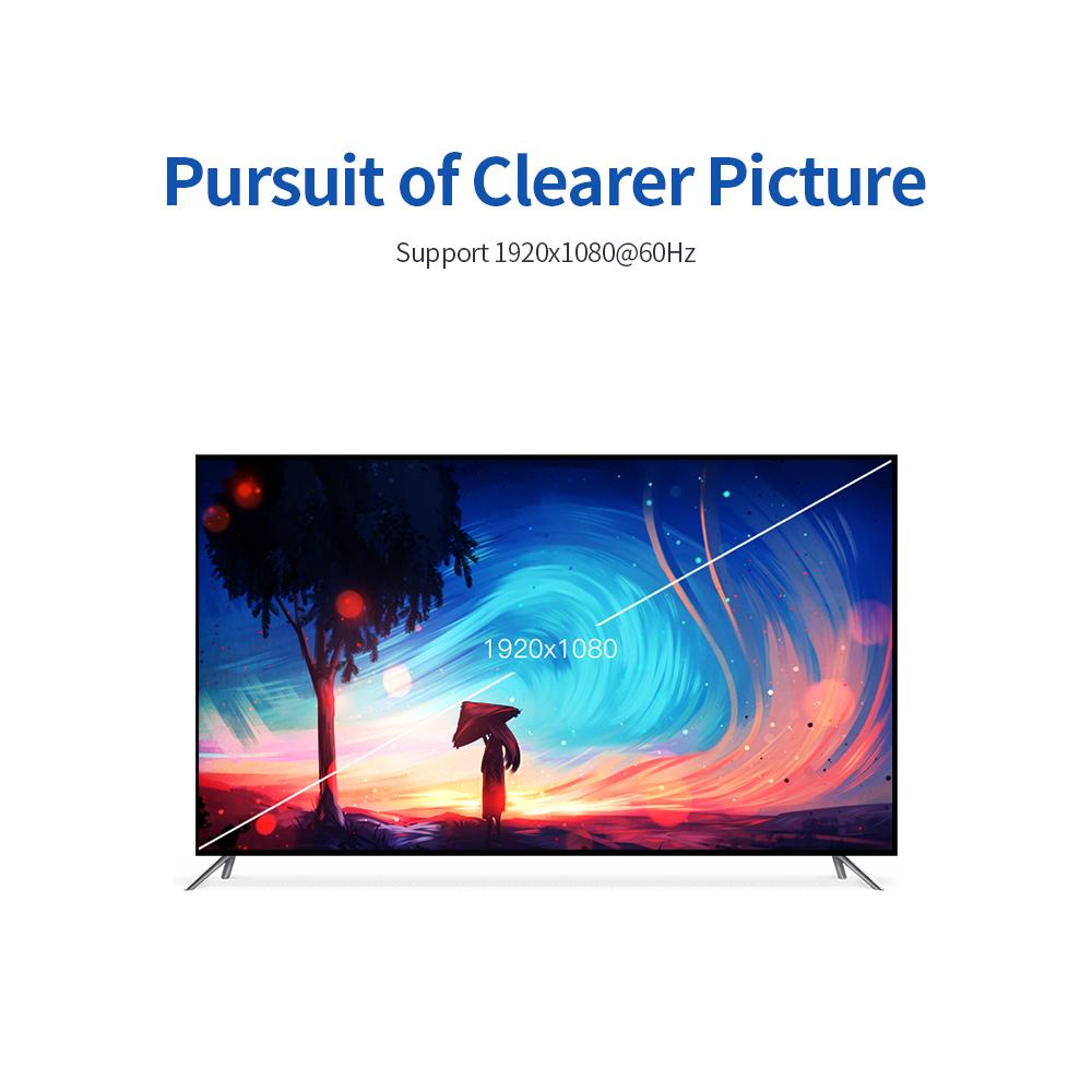 Bộ chuyển đổi VENTION  DP sang HD 1080P DisplayPort to HD Converter Male to Female for Desktop TV Displayer with 15cm / 5.91in