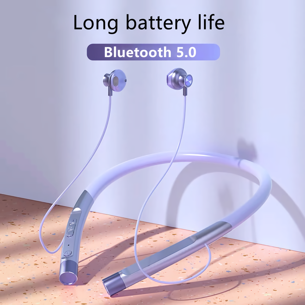 Thể Thao Tai Nghe Bluetooth 5.0 Không Dây Vòng Cổ Tai Nghe Nhét Tai Treo Cổ Tai Nghe Âm Thanh Nổi Chống Nước Tai Nghe Nhét Tai Có Micro