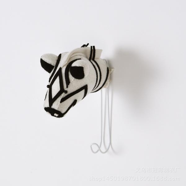 Creative Wall Mounted Animal Head Hanger Hook Kids Room Home Decor