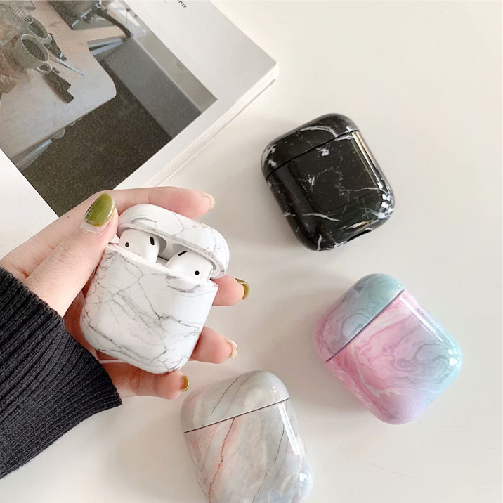 Airpods Case - Ốp bảo vệ dành cho Airpods 1/2 vân đá