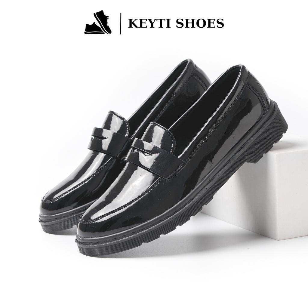 Giày Penny loafer da bóng, dế tăng chiều cao 4cm