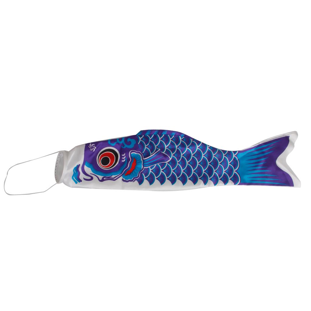 4x 55cm Japanese Carp Flag Koinobori Wind Streamer Children's Boy's Day