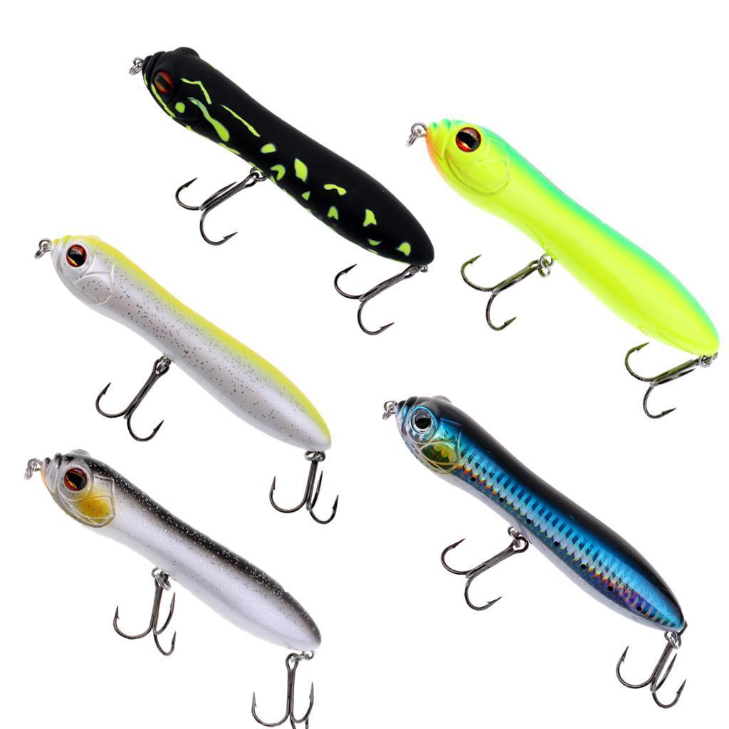 Fishing Lure Floating Lifelike Swimbait Artificial Bait Crankbait Hard Bait with 2 Treble Hooks for Bass Perch Trout 13cm/5inch