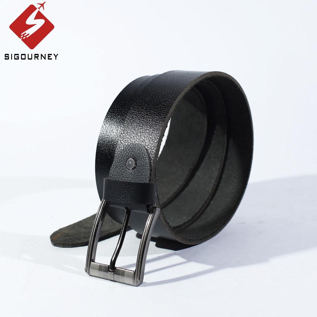 Dây Lưng Nam Da Bò, Thắt Lưng Nam Cao Cấp, Mặt Kim Thép Không Gỉ, Thiết Kế Trẻ Trung Lịch Lãm TL-02