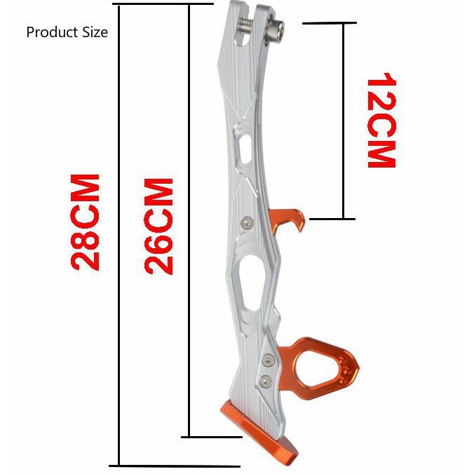 Chân chống xe máy 28cm bằng hợp kim nhôm