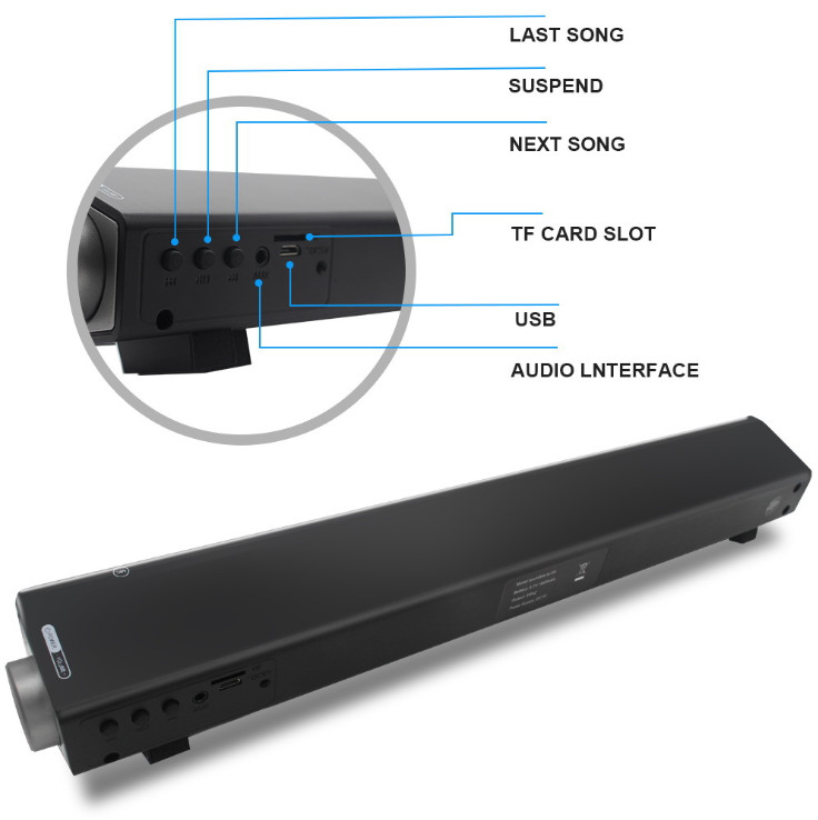 Loa Soundbar Thanh Trầm Bluetooth LP-2517