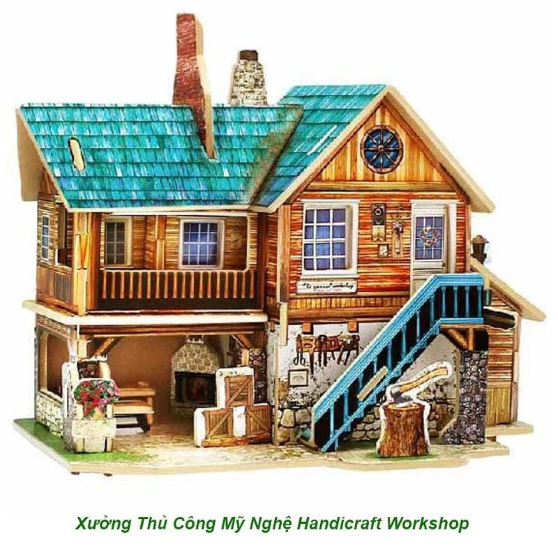 Mô Hình 3D Gỗ  Tự Lắp Ráp Rẻ Đẹp Xưởng Thủ Công Mỹ Nghệ