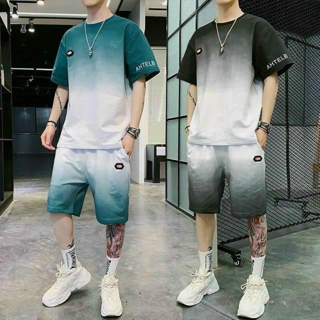 Đồ bộ nam nữ in logo chất vải thun lạnh in chuyển nhiệt co giãn 4 chiều