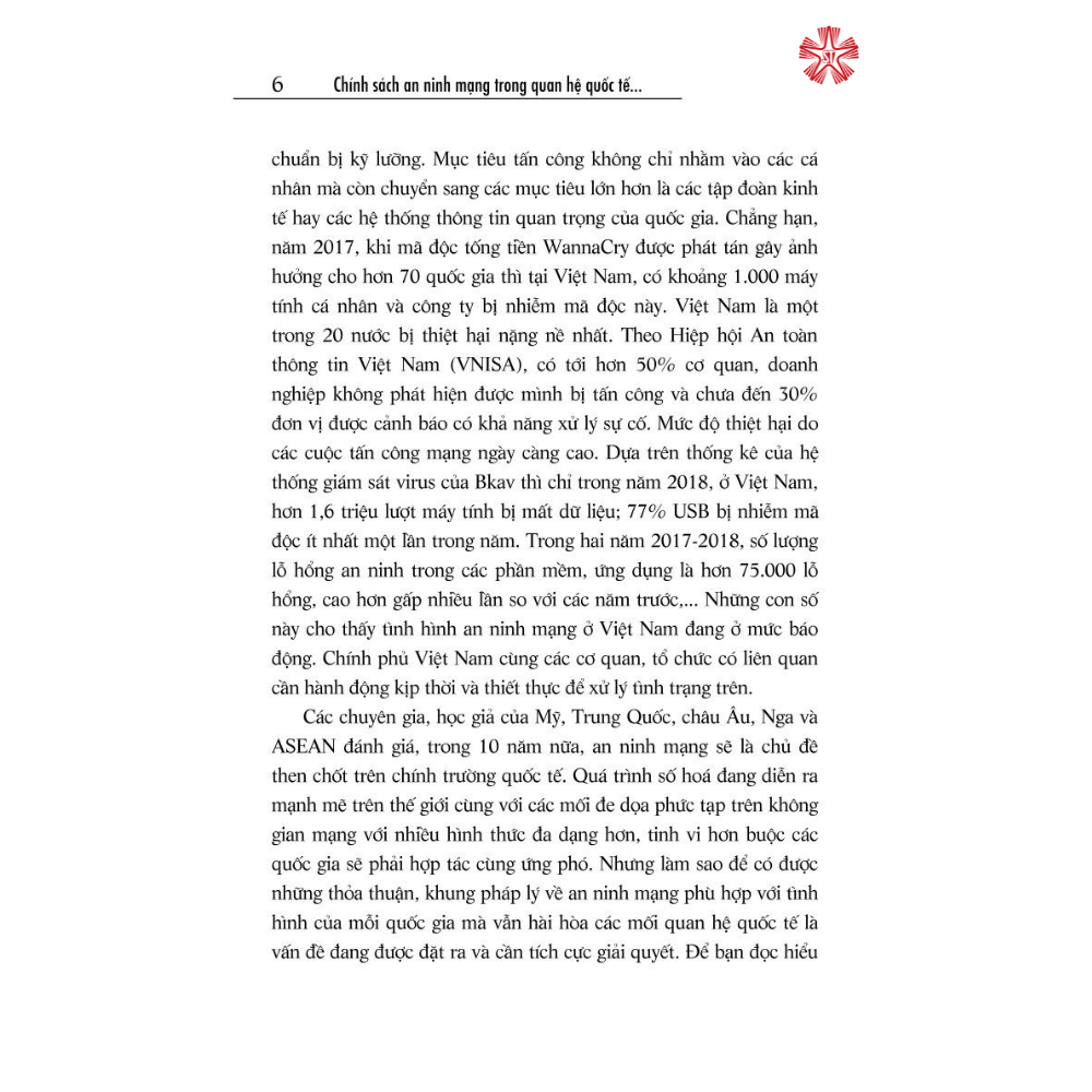 Chính sách an ninh mạng trong quan hệ quốc tế hiện nay và đối sách của Việt Nam