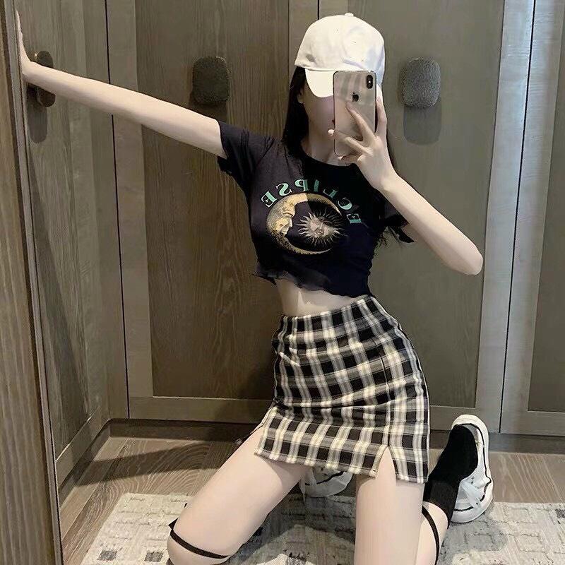 Chân váy caro SIB Clothing váy kẻ caro chữ a ulzzang phong cách hàn quốc SIB041