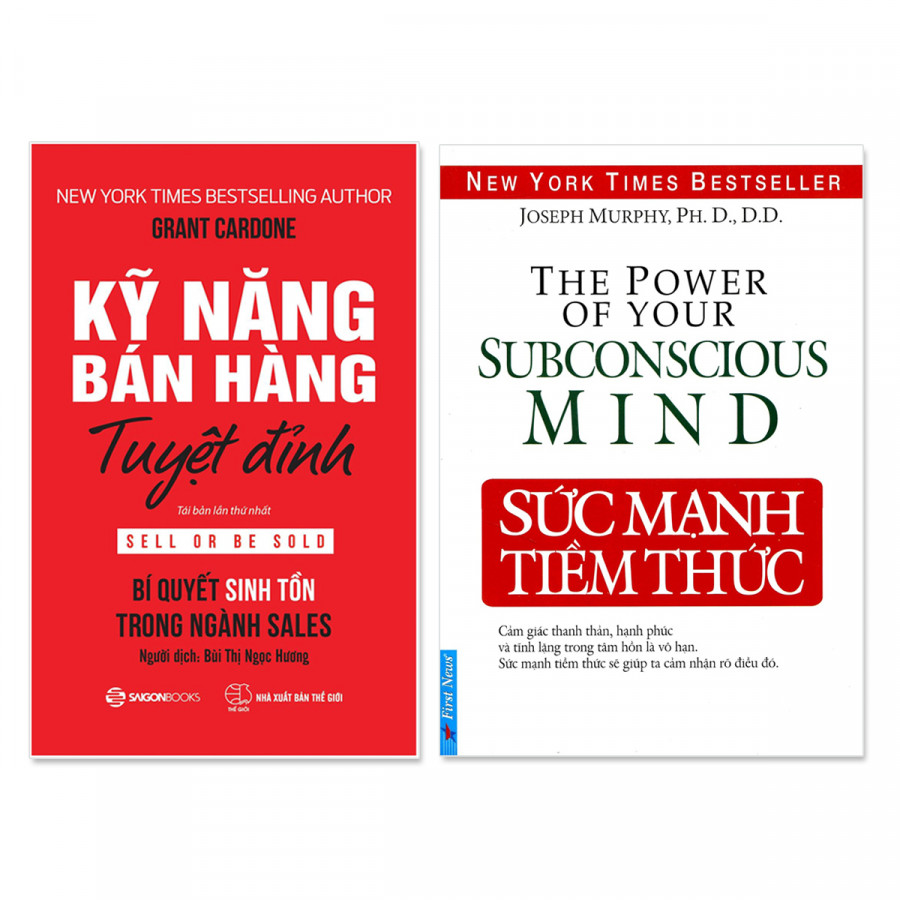 Combo 2 cuốn: Kỹ Năng Bán Hàng Tuyệt Đỉnh, Sức Mạnh Tiềm Thức