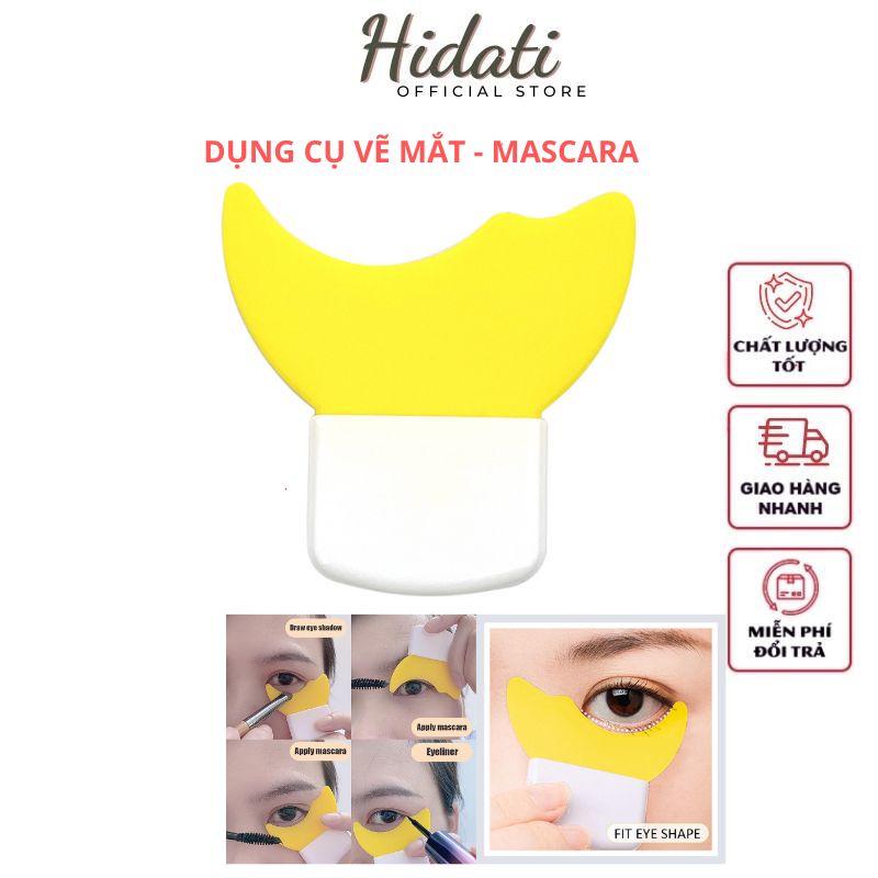 Dụng cụ hỗ trợ chuốt mi mascara không lem, kẻ mí và kẻ bọng mắt tiện lợi đa năng tiện lợi cầm tay