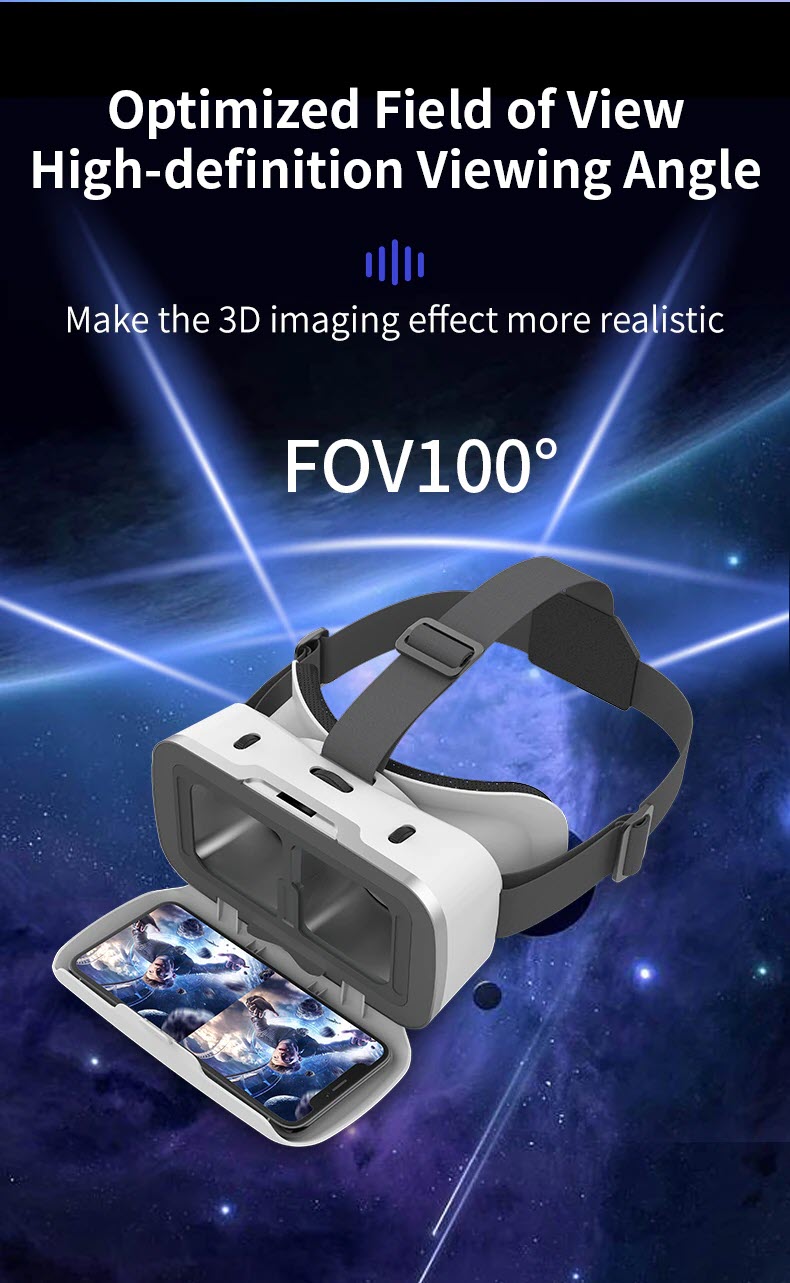 Kính Thực Tế Ảo VR Box Chính Hãng VR Shinecon SC-G15 Xem Film 3D Siêu Nhẹ Dùng Cho Điện Thoại Từ 4.7 - 7 Inches - Hàng Chính Hãng