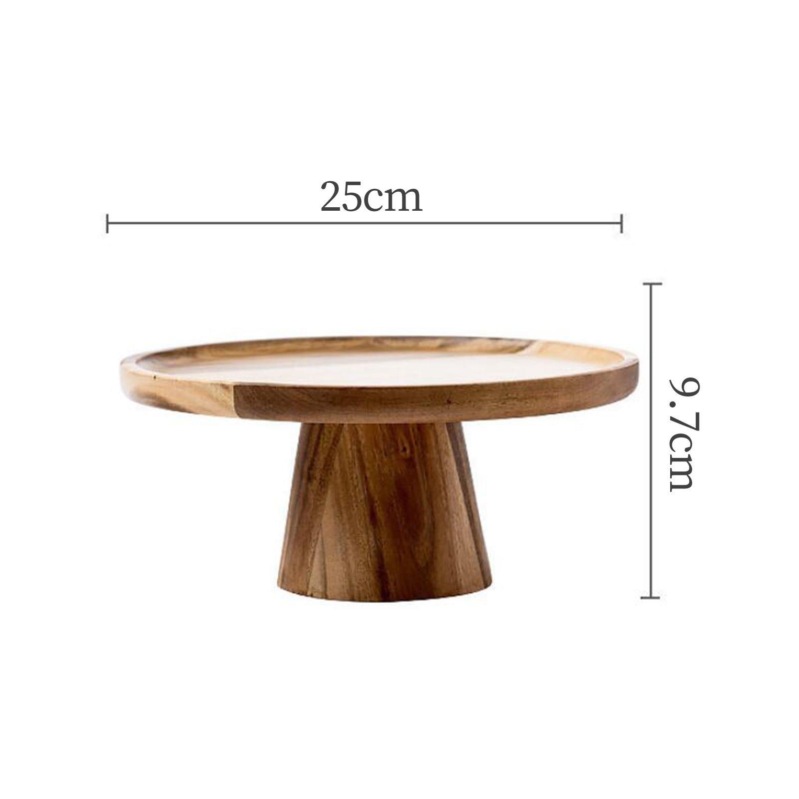 2Pcs Wooden Pedestal Dessert Table High Tray Cake Stand Holder cake Display