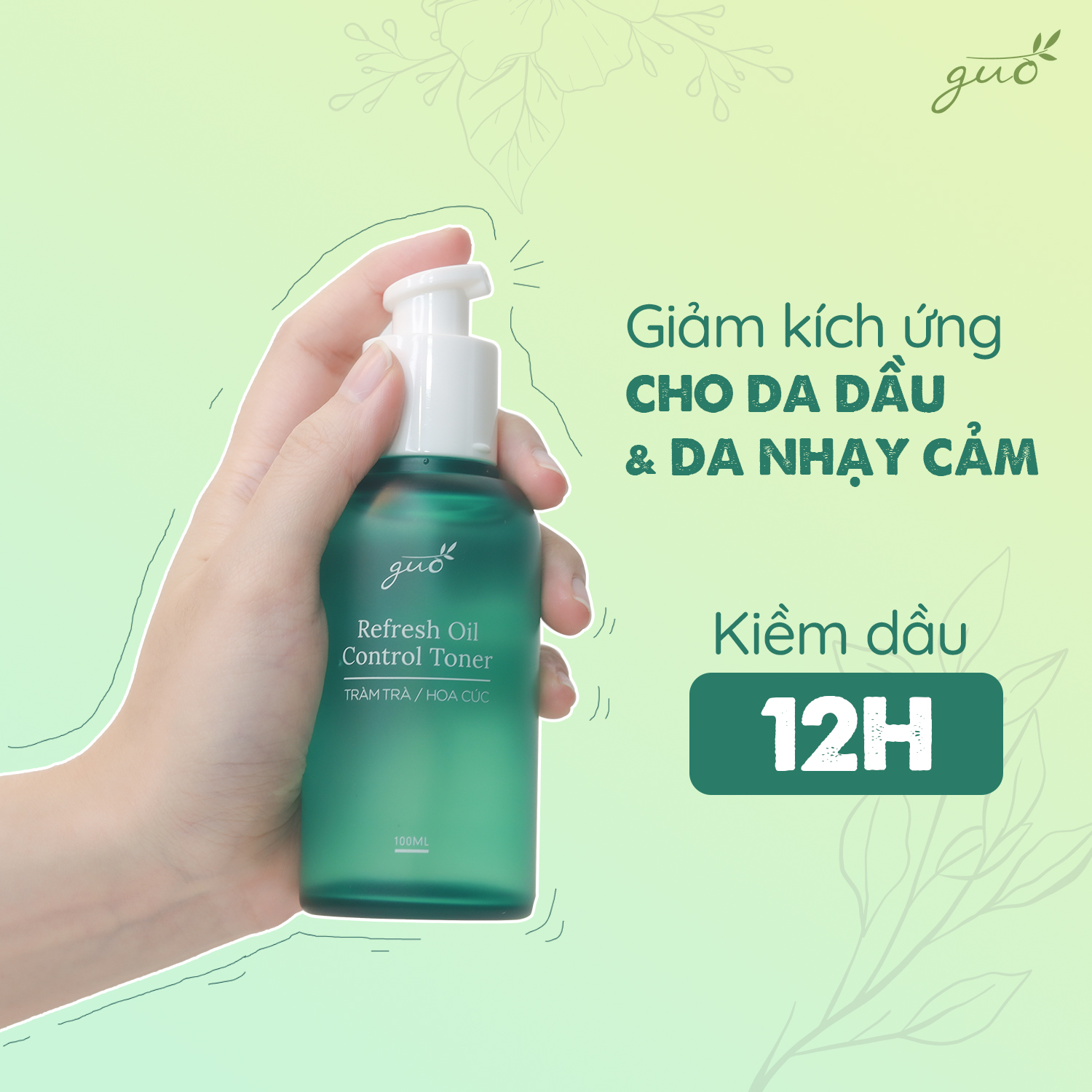 Toner Cân Bằng GUO - Refresh Oil Control Toner 100ml