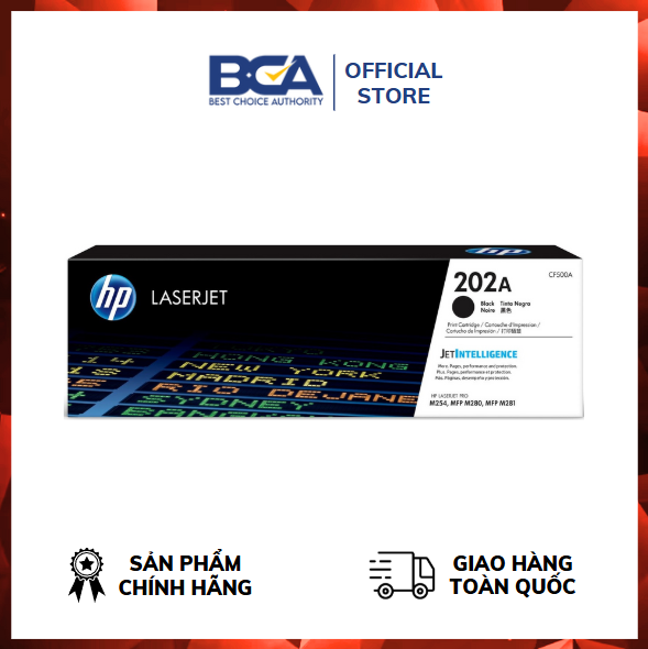 Mực in HP 202A Black Original LaserJet Toner Cartridge (CF500A) - Hàng chính hãng