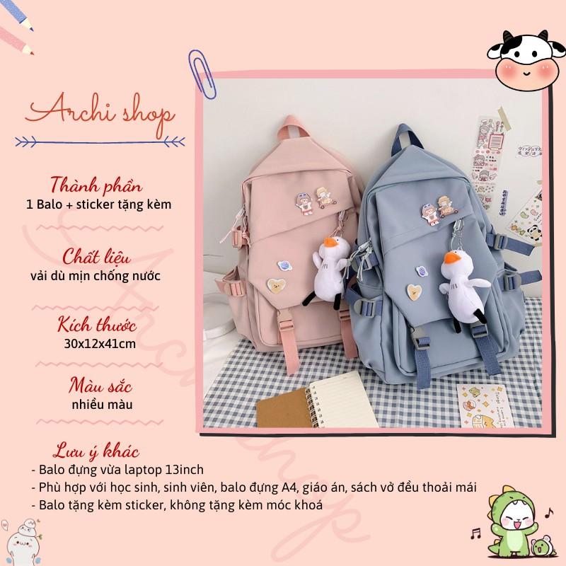 Balo ulzzang cao cấp chống nước Chen&Hao