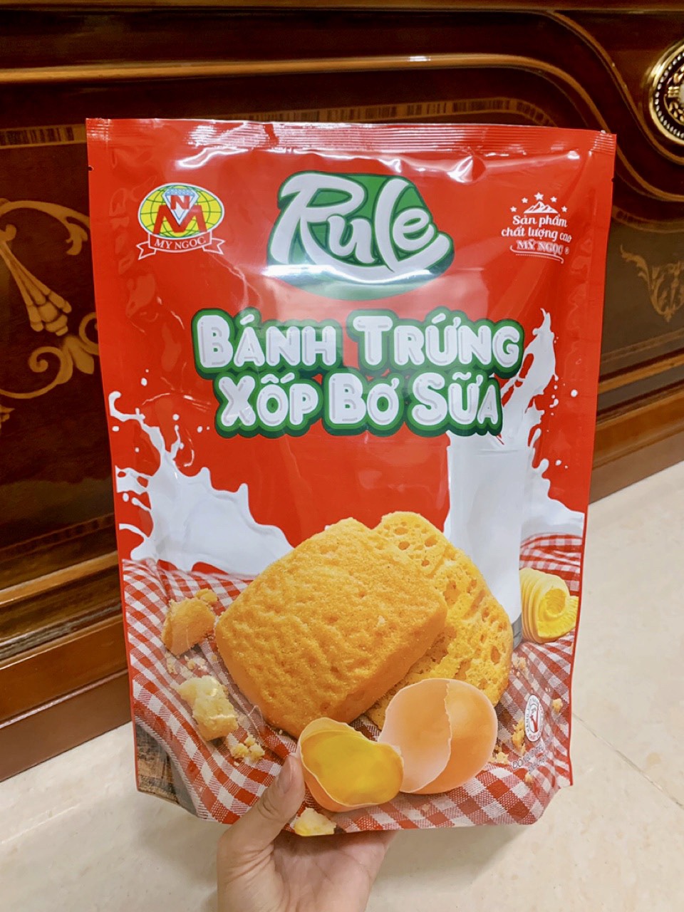 Rule _ Bánh Trứng Xốp BƠ SỮA bổ dưỡng 400g