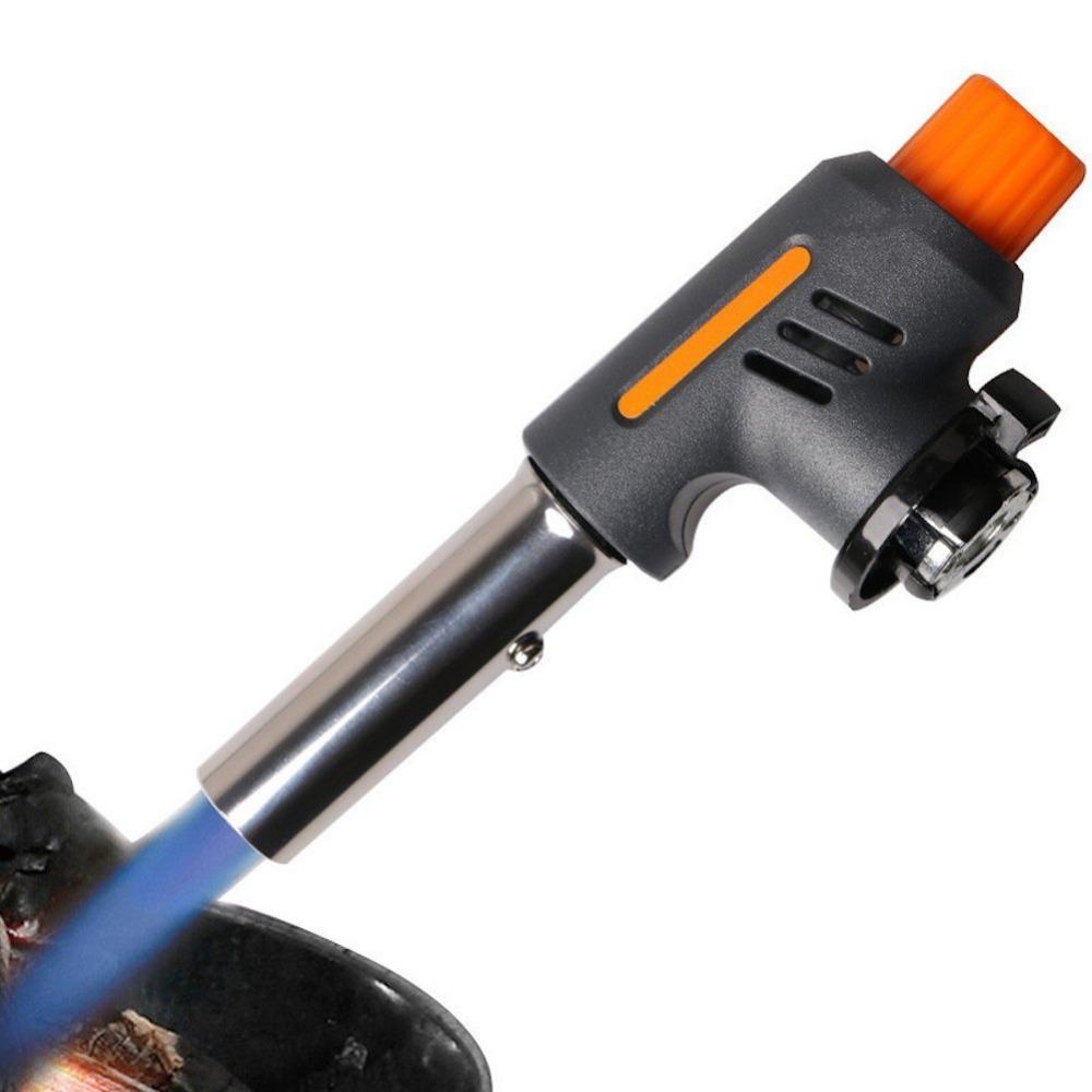 1 cái Nướng Igniter Thép Không Gỉ + Nhựa Bật Lửa Ngoài Trời BBQ Đảng Cao Nhiệt Độ Flamethrower Nguồn Cung Cấp Nhà Bếp