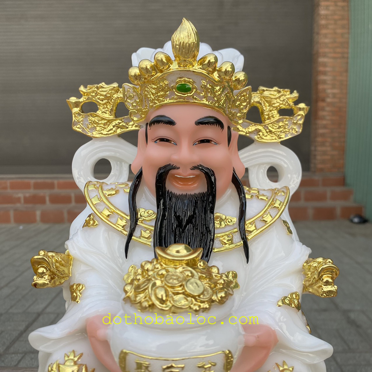 Tượng Thần Kim T.iền chiều Tài Lộc cao 12 inch - 30cm
