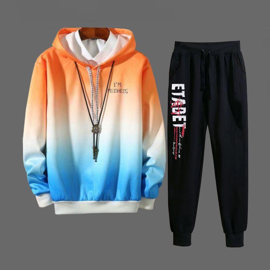 Set Áo Hoodie quần Jogger ️ Áo khoác nỉ thu đông unisex trần bông 2 lớp 2 MÀU + ETADET, form unisex nam nữ trẻ trung