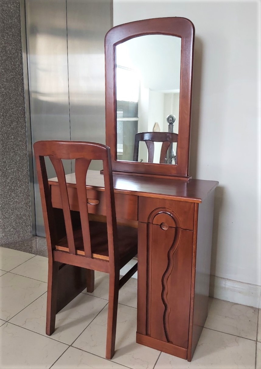 Bàn Phấn Gỗ, Bàn Trang Điểm Gỗ Cao Su Trang Nhã - Hàng VN Xuất Khẩu