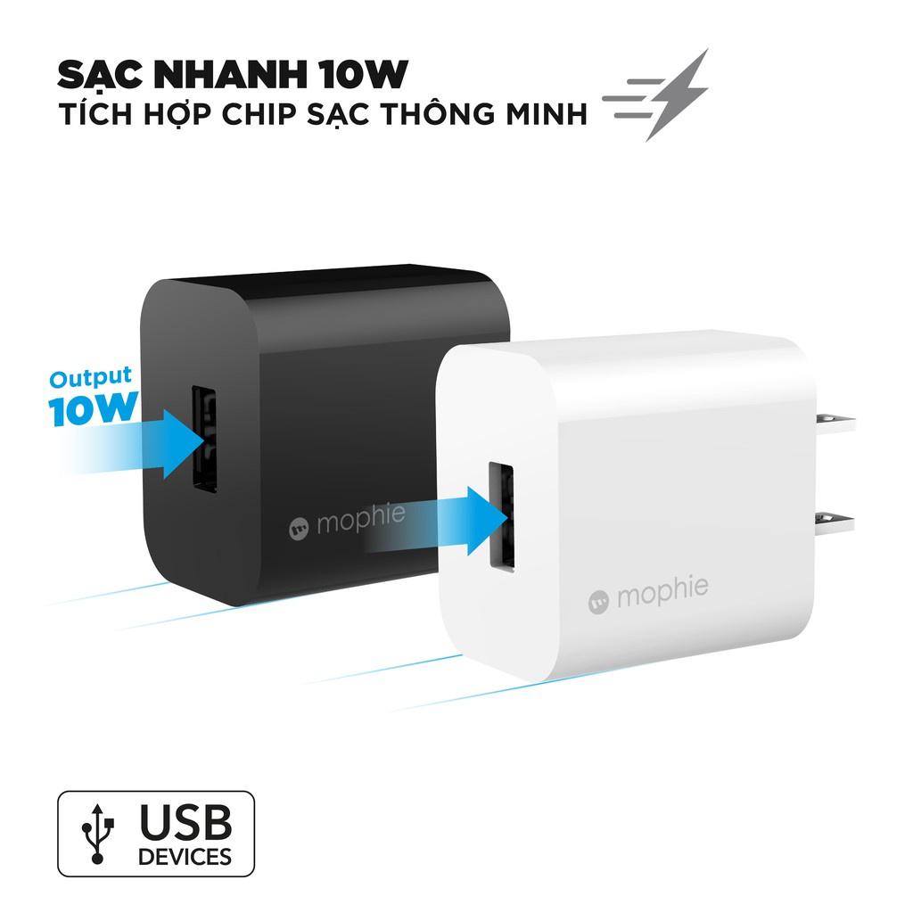Cốc Sạc Mophie USB-A 10w - Hàng chính hãng dành cho iPhone