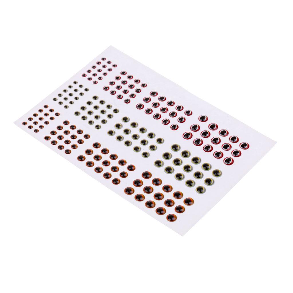 3D Epoxy Eyes  For Fishing Fly Tying Fishing Lures Crafts - Available in multiple Colors & Sizes - Lifelike 3D Fish Eyes!